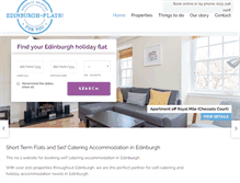 Tablet Screenshot of edinburgh-flats.com